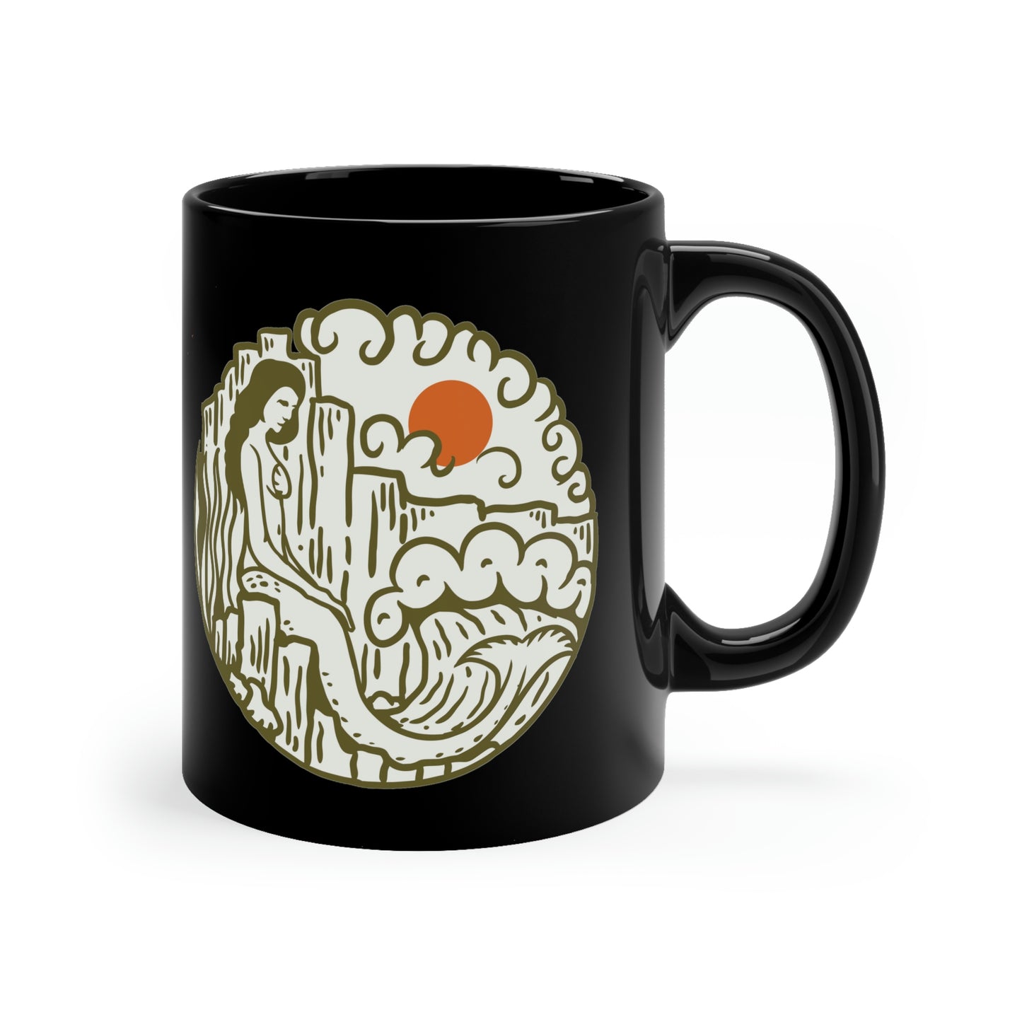 11oz Black Mug